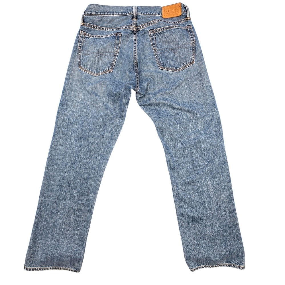 Polo Ralph Lauren Thompson Relaxed Straight‎ Jeans Mens 32x30 Medium Wash Blue